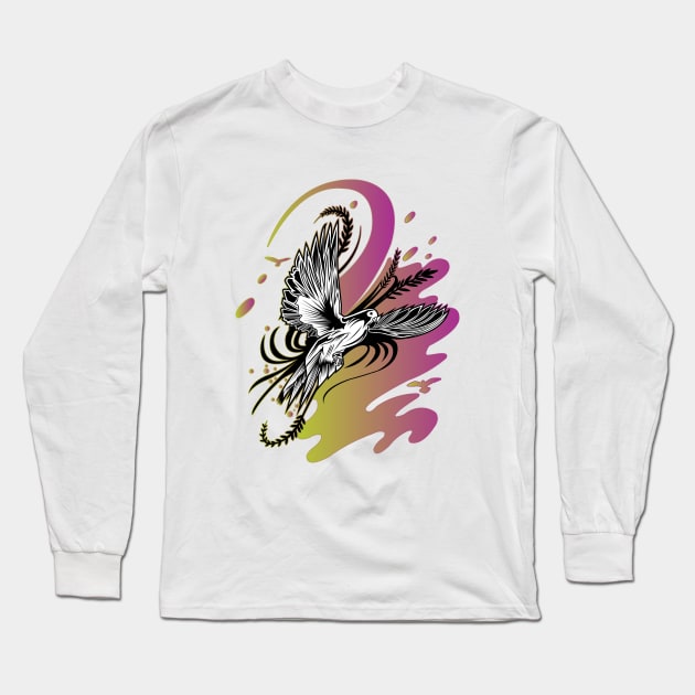 Dove Life Long Sleeve T-Shirt by adamzworld